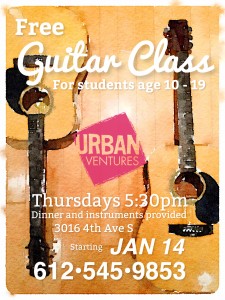 Free Urban Ventures Guitar Class Spring 2016